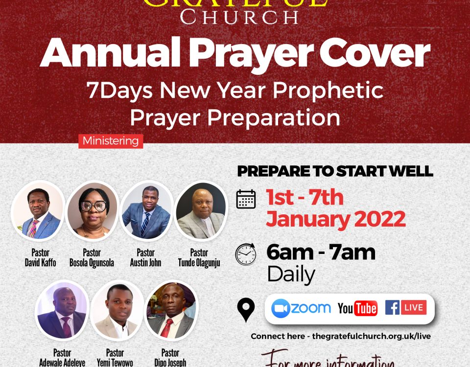 Annual Prayer Cover 2021 - The Grateful Church