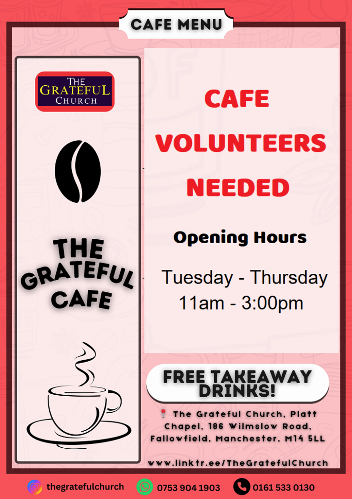 Cafe Volunteers Needed